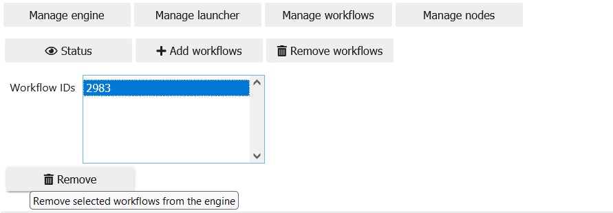 Manage workflows