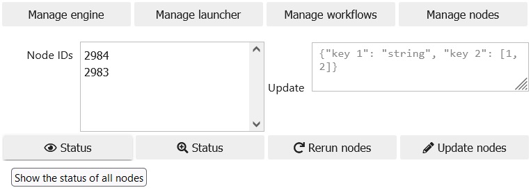 Manage nodes